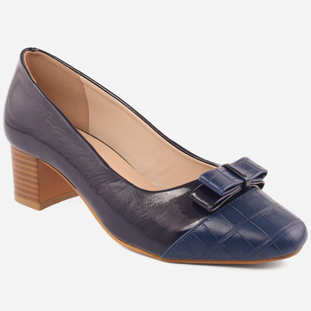 Women "Kelly" High Block heel court shoes
