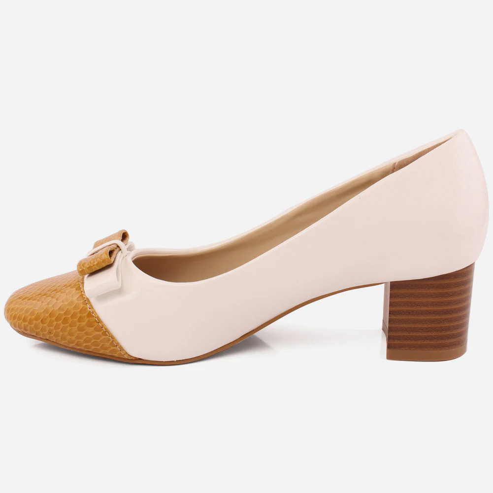 Women "Kelly" High Block heel court shoes - Image 3