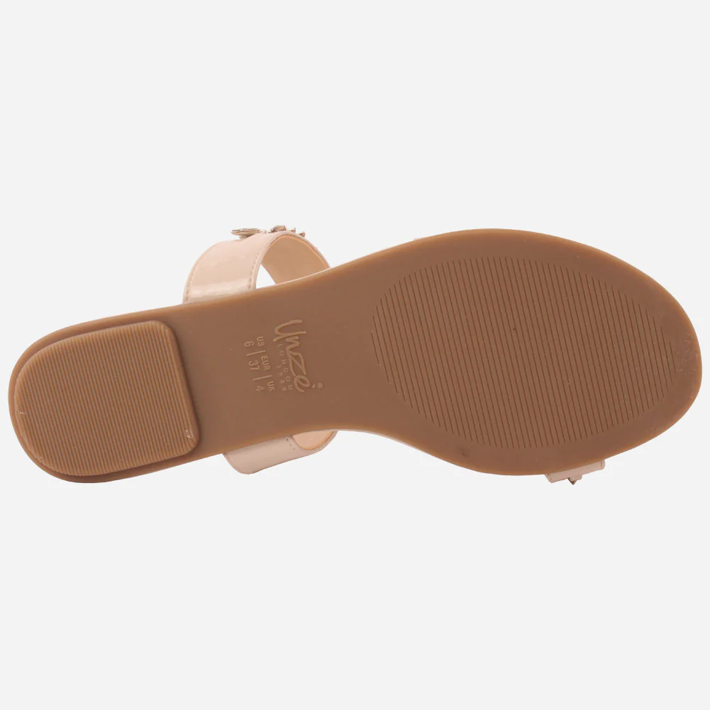 Women "Kemma"Glamorous Metallic Gemstone Slippers - Image 6