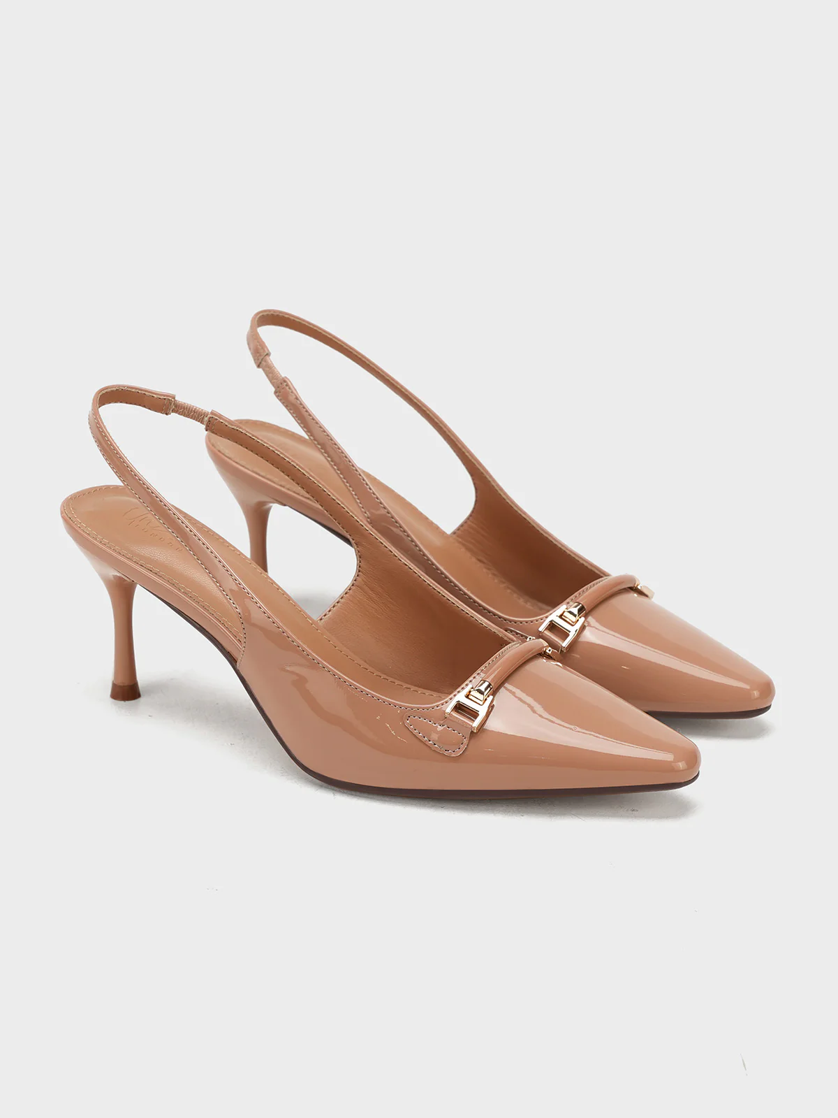 Women "KENELM" Glossy Pointed Toe Sandals - Image 4
