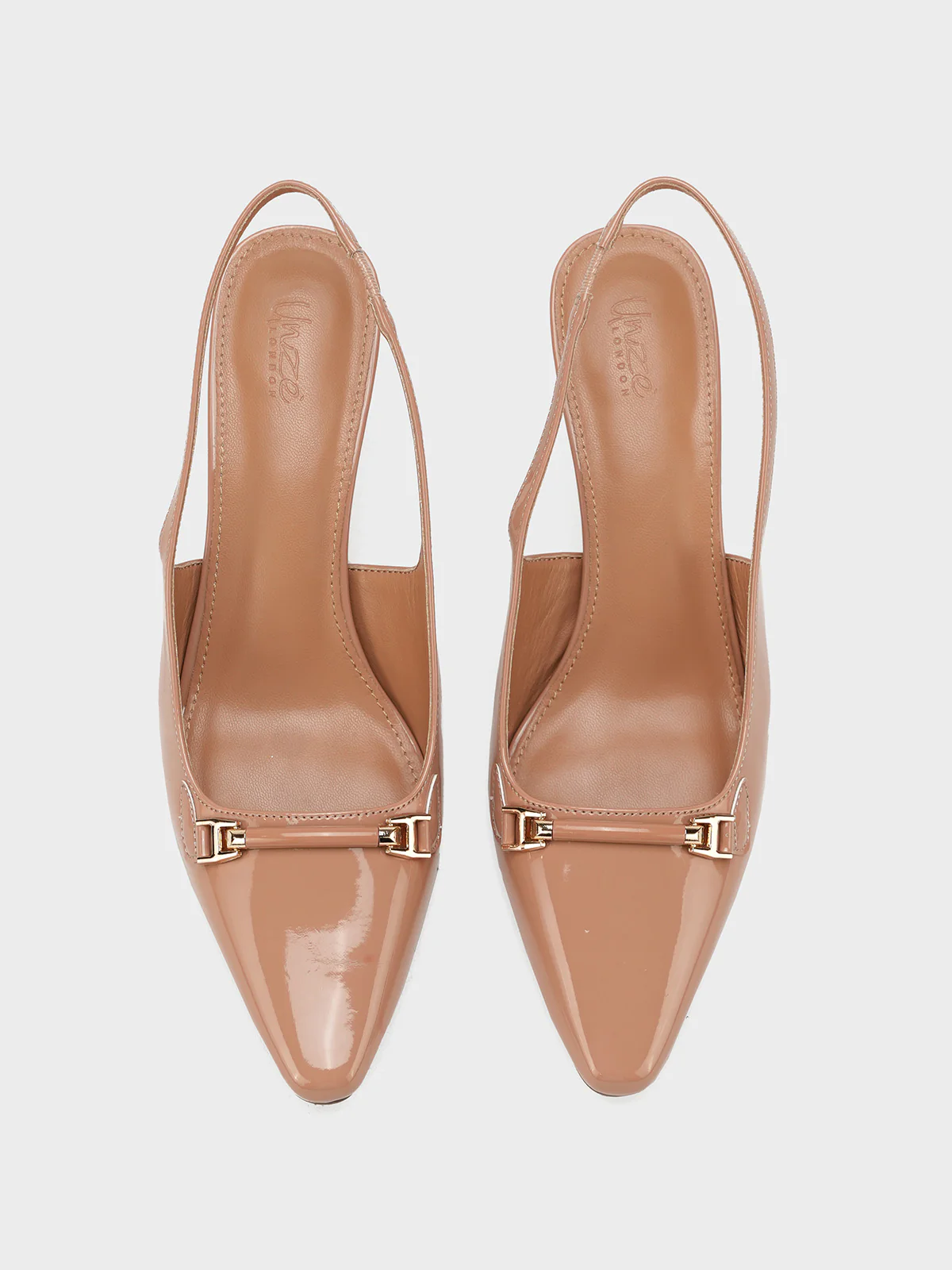 Women "KENELM" Glossy Pointed Toe Sandals - Image 9