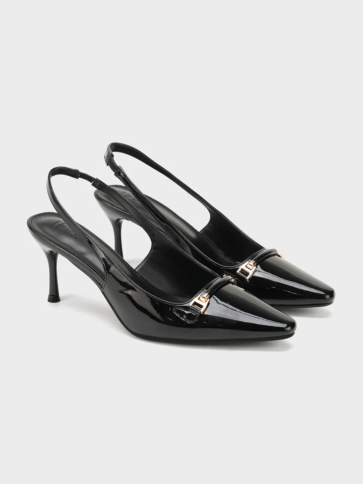 Women "KENELM" Glossy Pointed Toe Sandals - Image 4