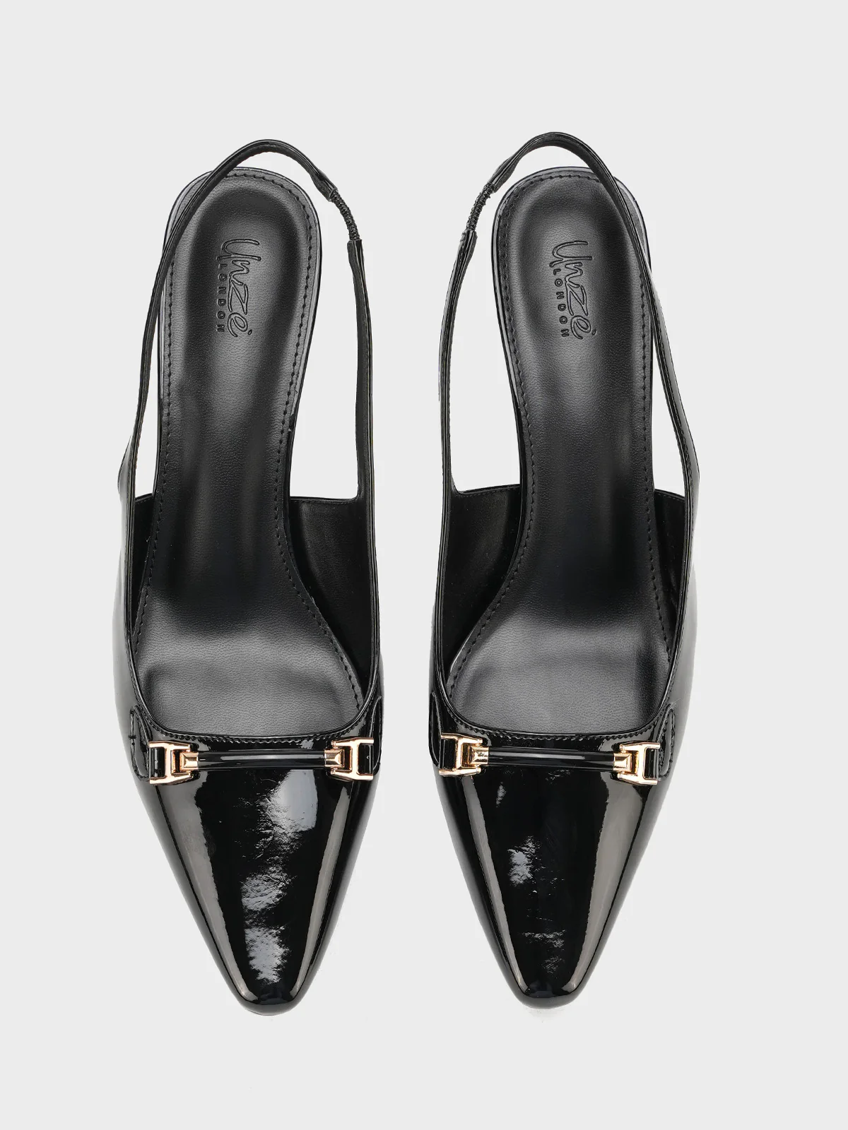 Women "KENELM" Glossy Pointed Toe Sandals - Image 9