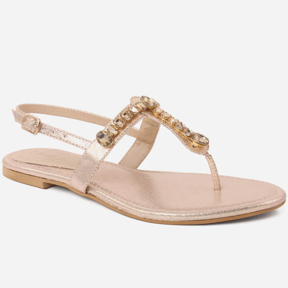 Women "KIA" Flat Heel Ankle Strap Sandals