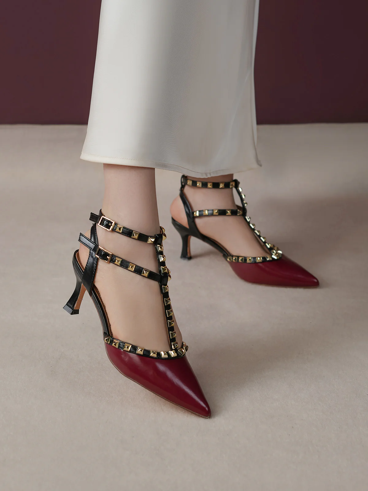 Women "KILLARA" Studded Straps Sandals - Image 6