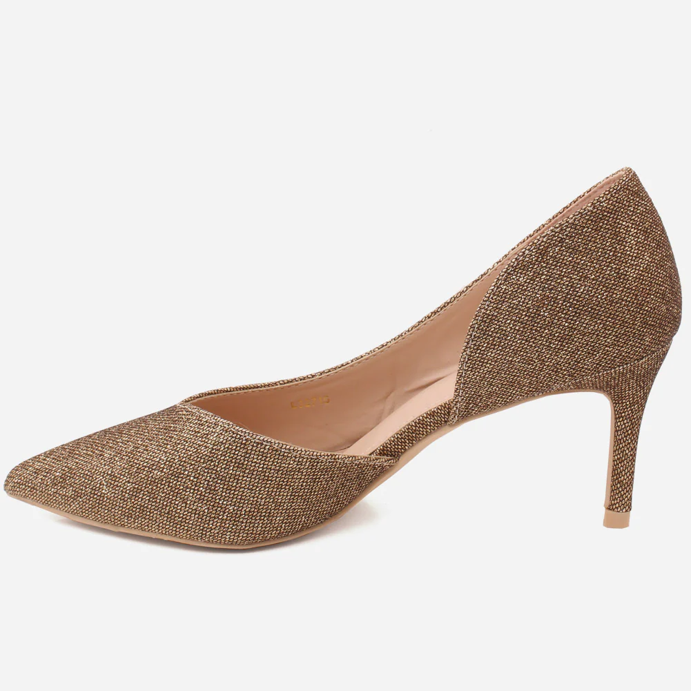 Women "KISTINE"Matt Finish Court Shoes - Image 3