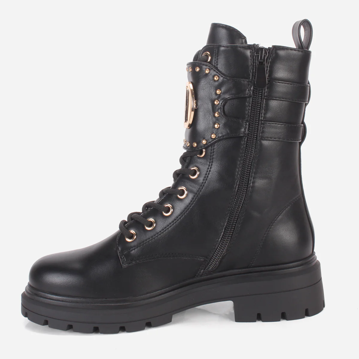 Women "KIT" Buckled Biker Ankle Boots - Image 3