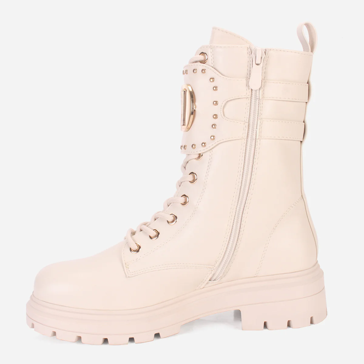Women "KIT" Buckled Biker Ankle Boots - Image 3