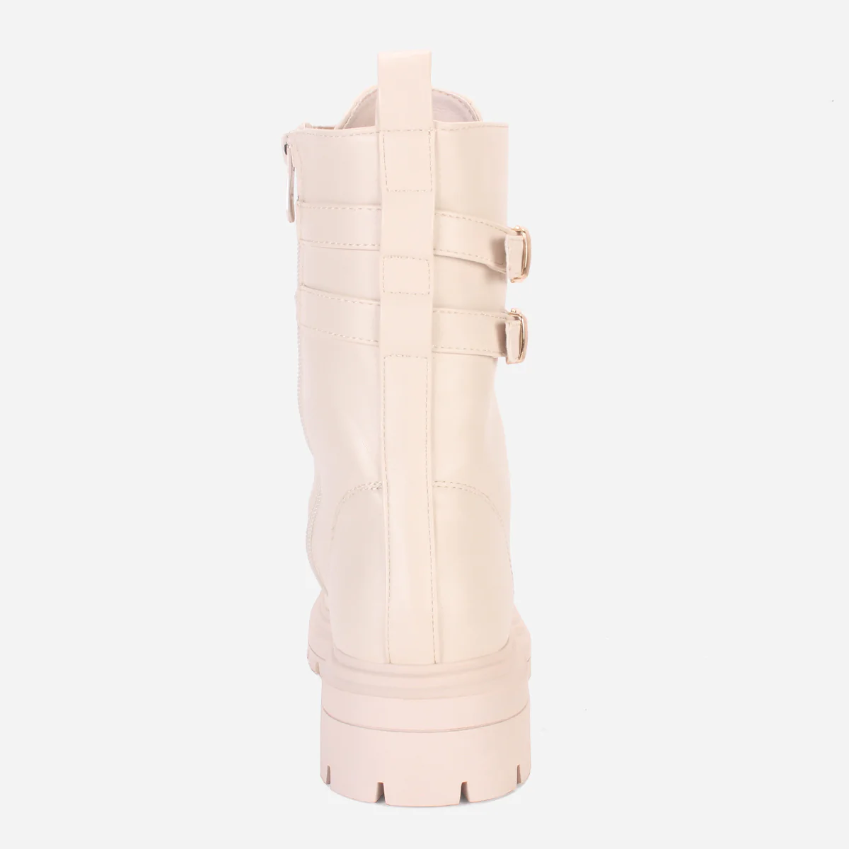 Women "KIT" Buckled Biker Ankle Boots - Image 4