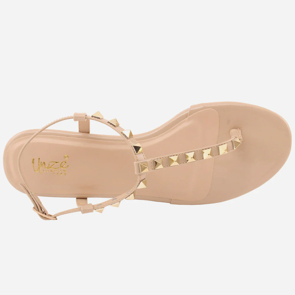 Women "KITTY" Ankle Fastening Light Weight Rubber Sole Sandals - Image 4