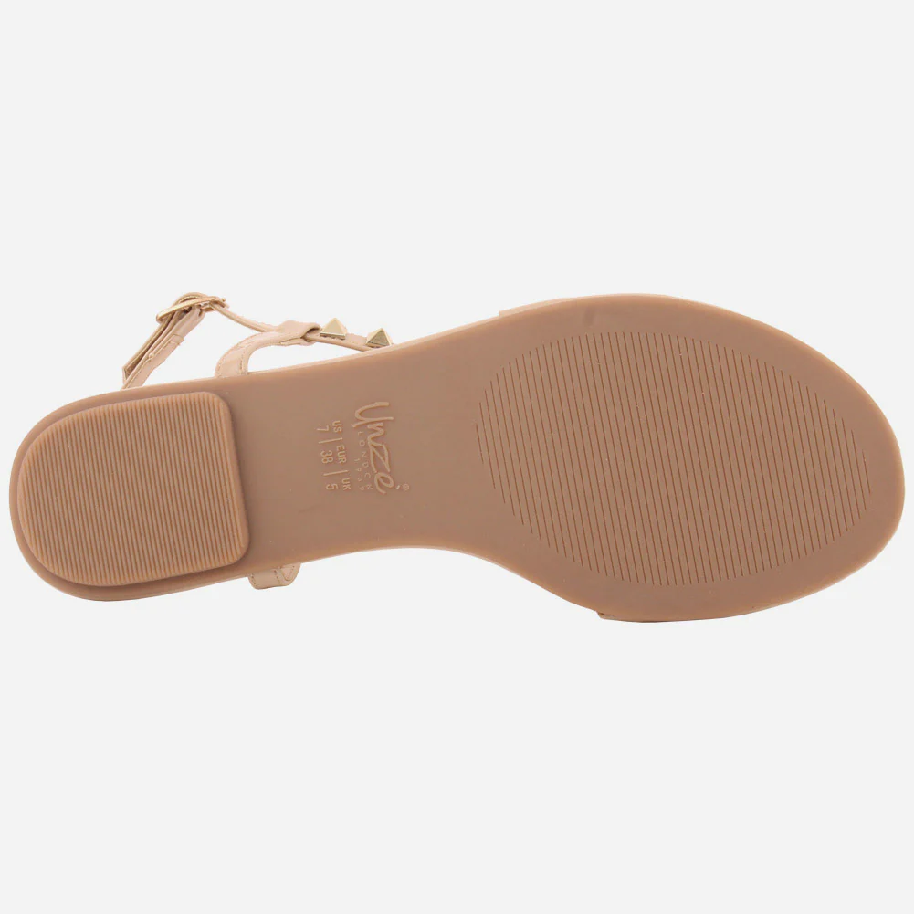 Women "KITTY" Ankle Fastening Light Weight Rubber Sole Sandals - Image 5