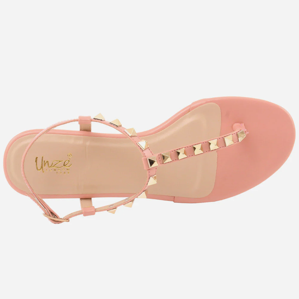 Women "KITTY" Ankle Fastening Light Weight Rubber Sole Sandals - Image 4