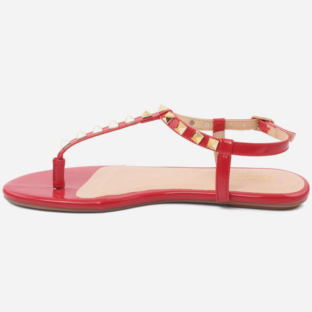 Women "KITTY" Ankle Fastening Light Weight Rubber Sole Sandals - Image 3