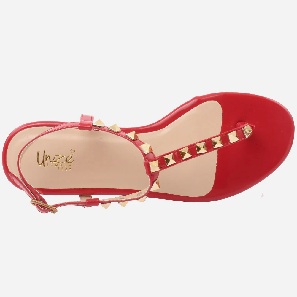 Women "KITTY" Ankle Fastening Light Weight Rubber Sole Sandals - Image 4