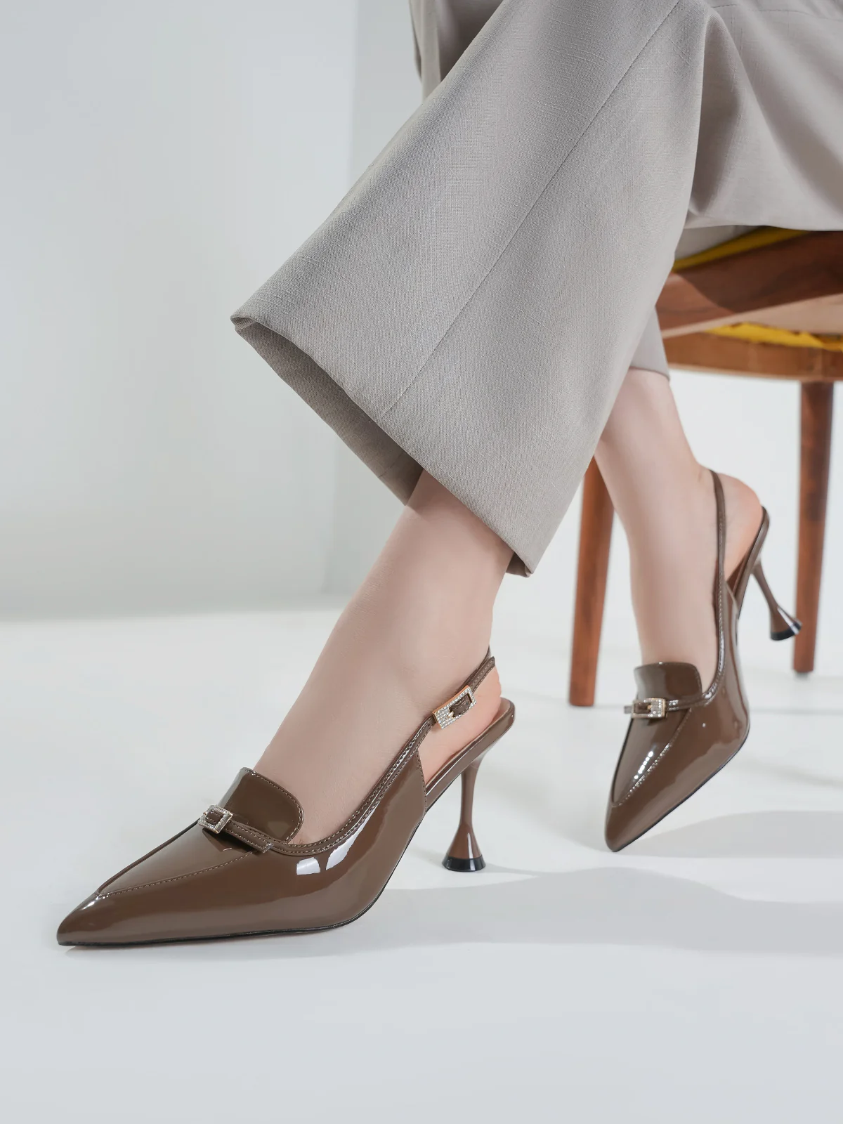 Women "KOALA" Pointed Toe Buckle Sandals