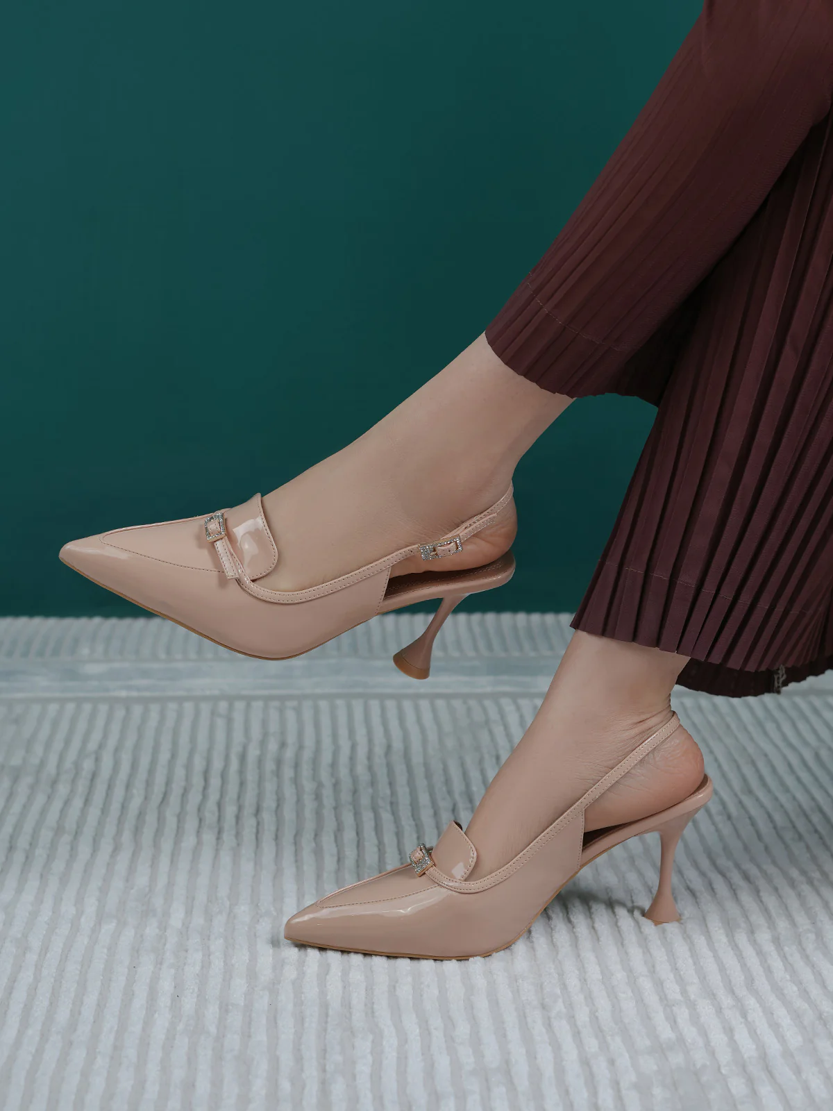 Women "KOALA" Pointed Toe Buckle Sandals