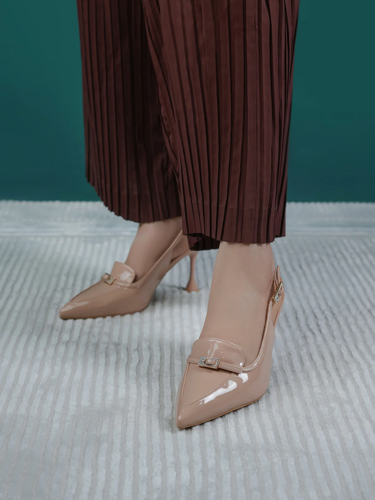 Women "KOALA" Pointed Toe Buckle Sandals - Image 6