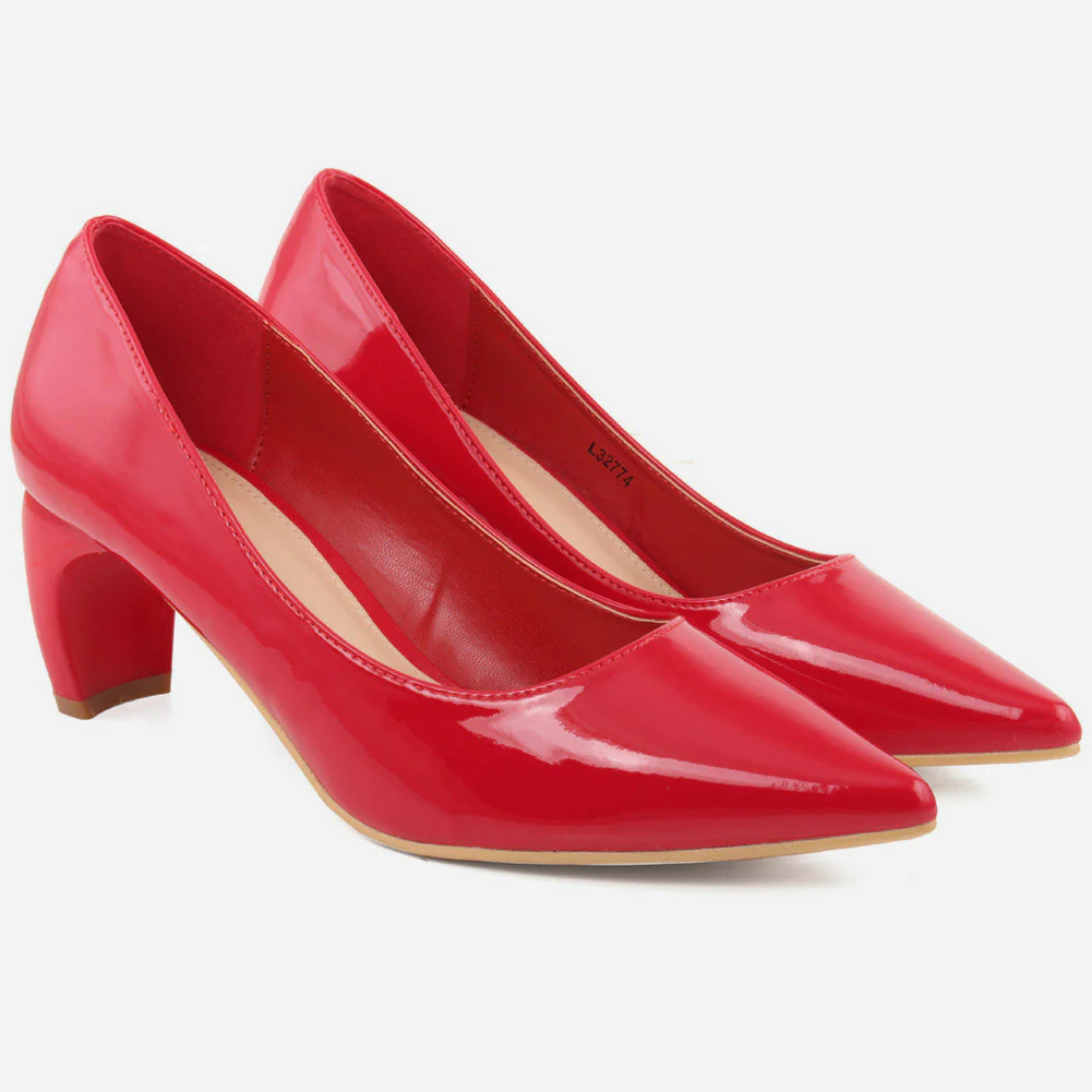 Women "LYNDY" Block Heel Court Shoes - Image 2