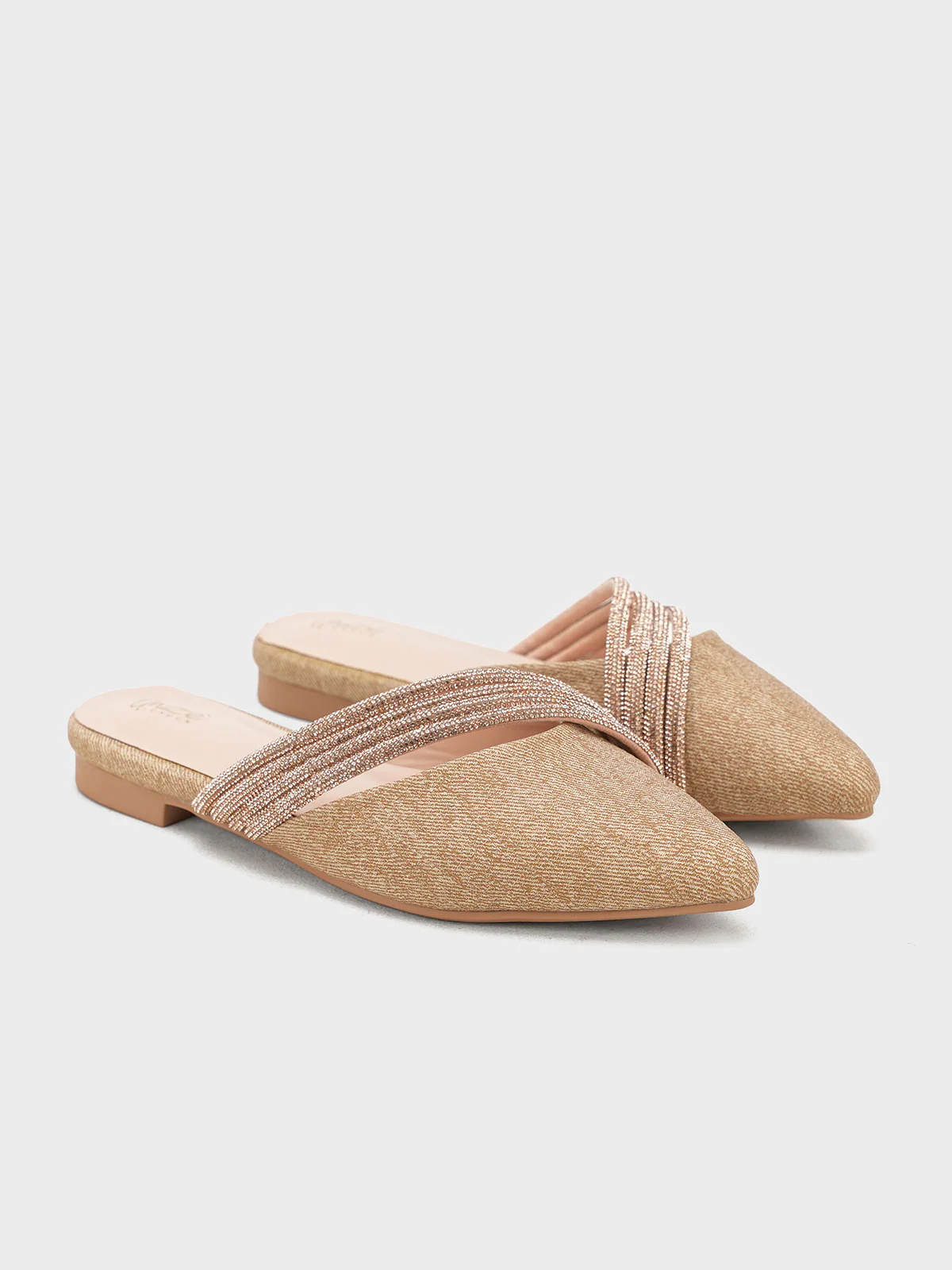 Women "MACARIA" Pointed Slide-in Slippers - Image 2