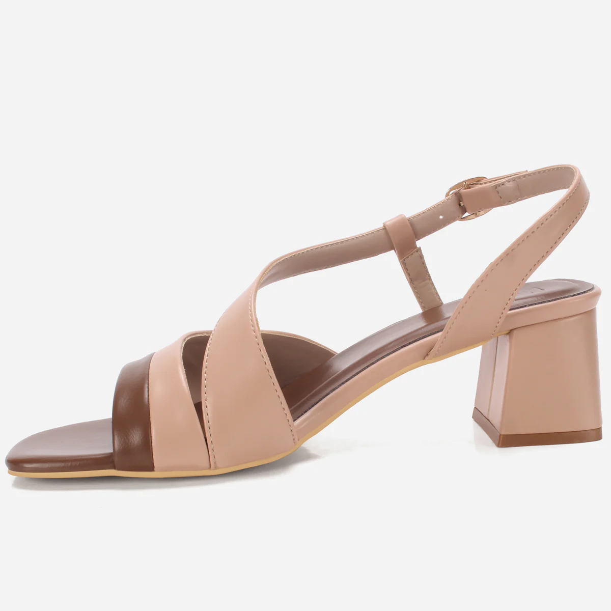 Women "MAEVE" Diagonal Strap Heel Sandals - Image 3