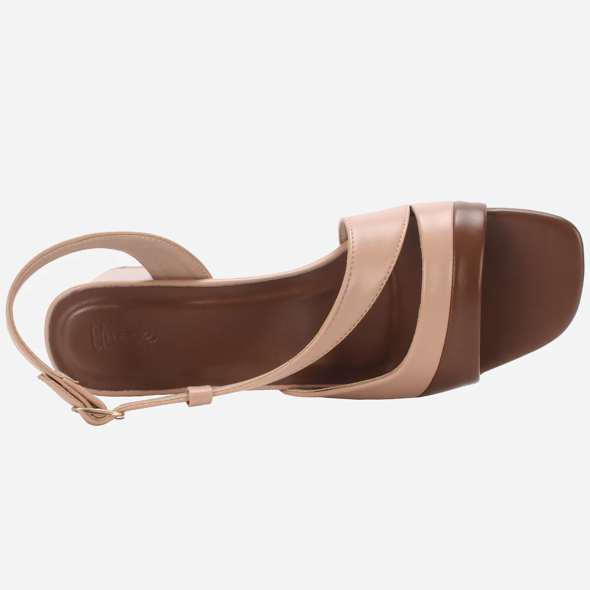 Women "MAEVE" Diagonal Strap Heel Sandals - Image 4