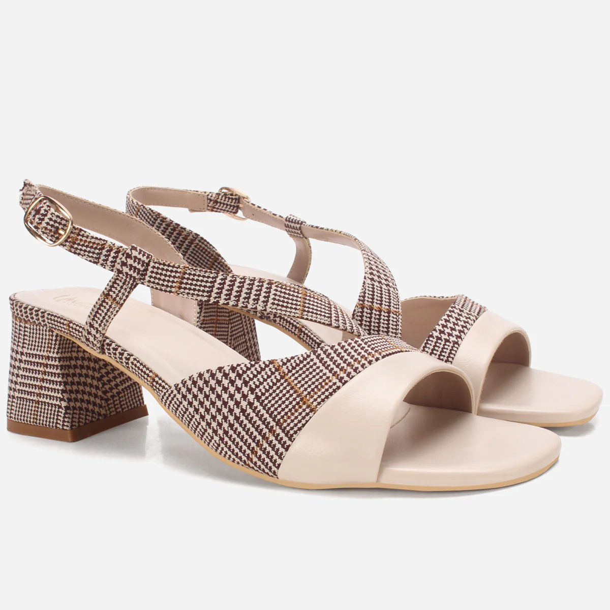 Women "MAEVE" Diagonal Strap Heel Sandals - Image 2