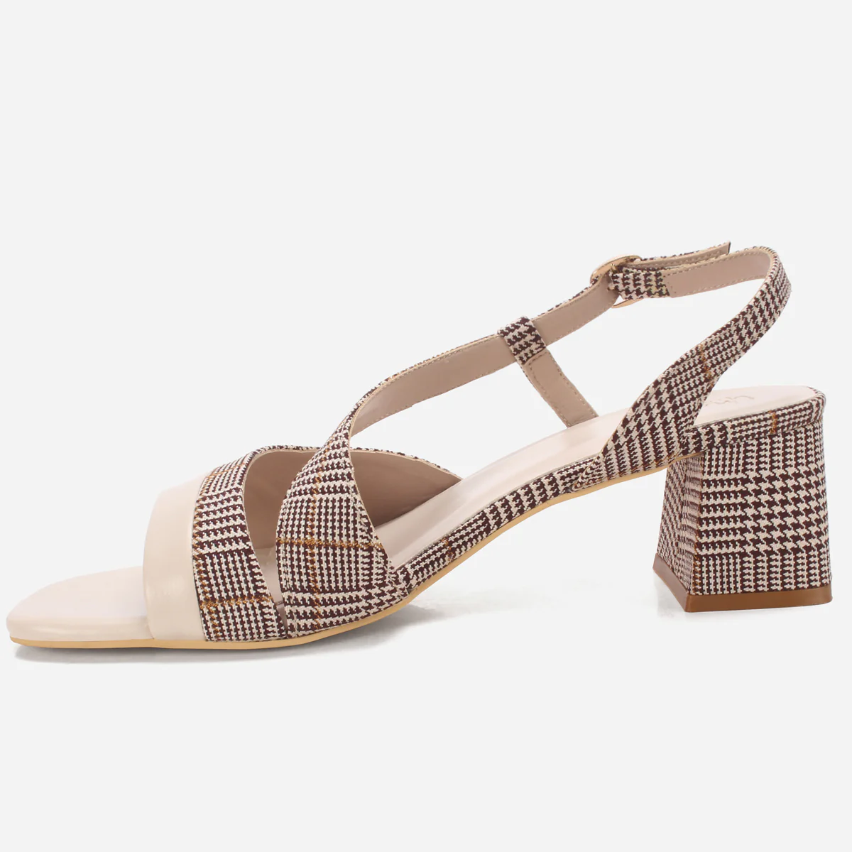Women "MAEVE" Diagonal Strap Heel Sandals - Image 3