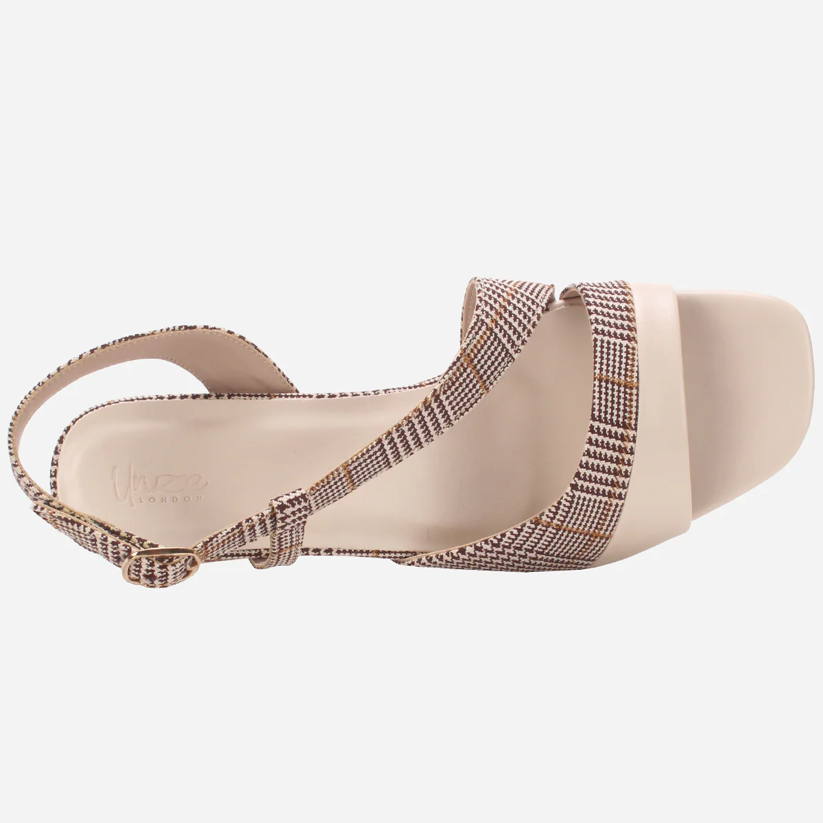 Women "MAEVE" Diagonal Strap Heel Sandals - Image 4