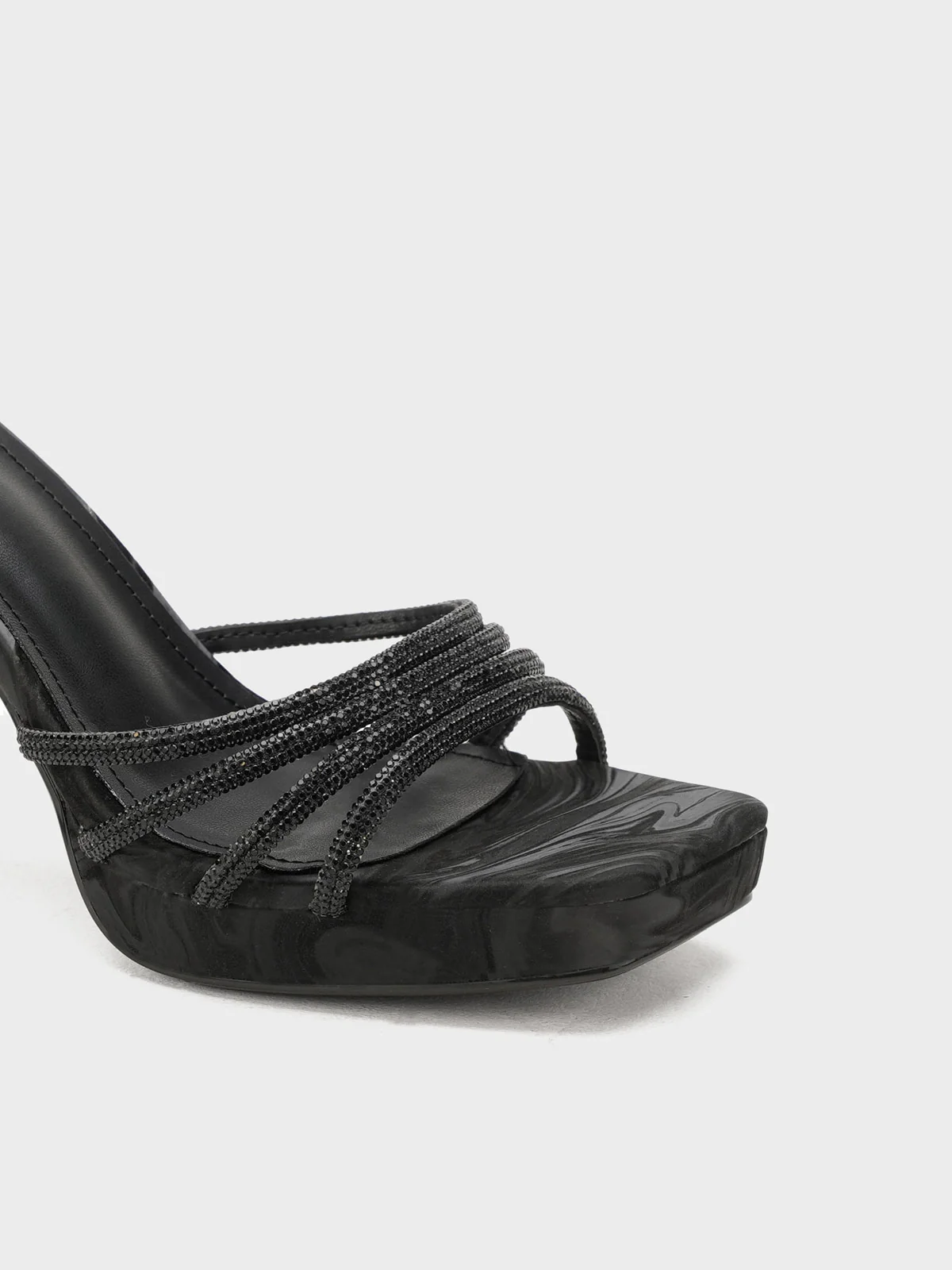 Women "MAGALY" Glamour Embellished Heels - Image 4