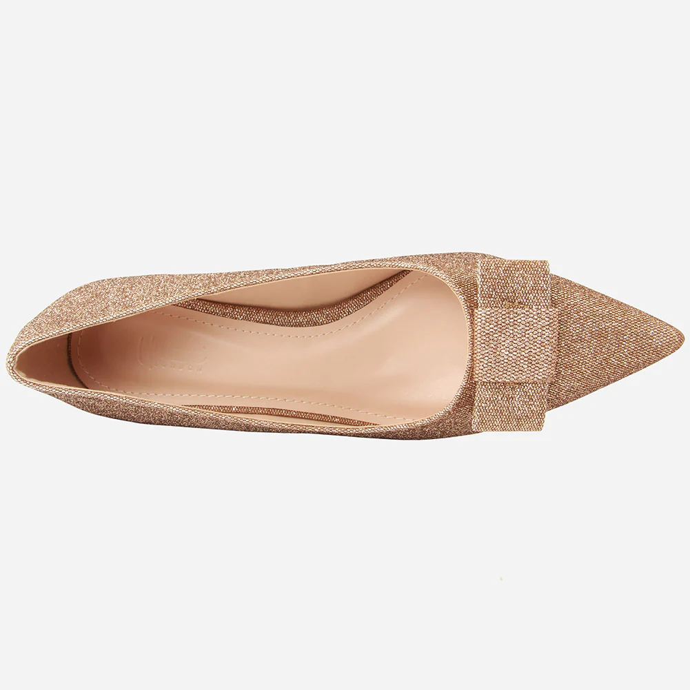 Women "MARAMA" Block Heel Pointed Toe Court Shoes - Image 4