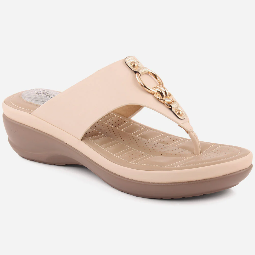 Women "MARTINA" Wedge Heel Comfort Slippers