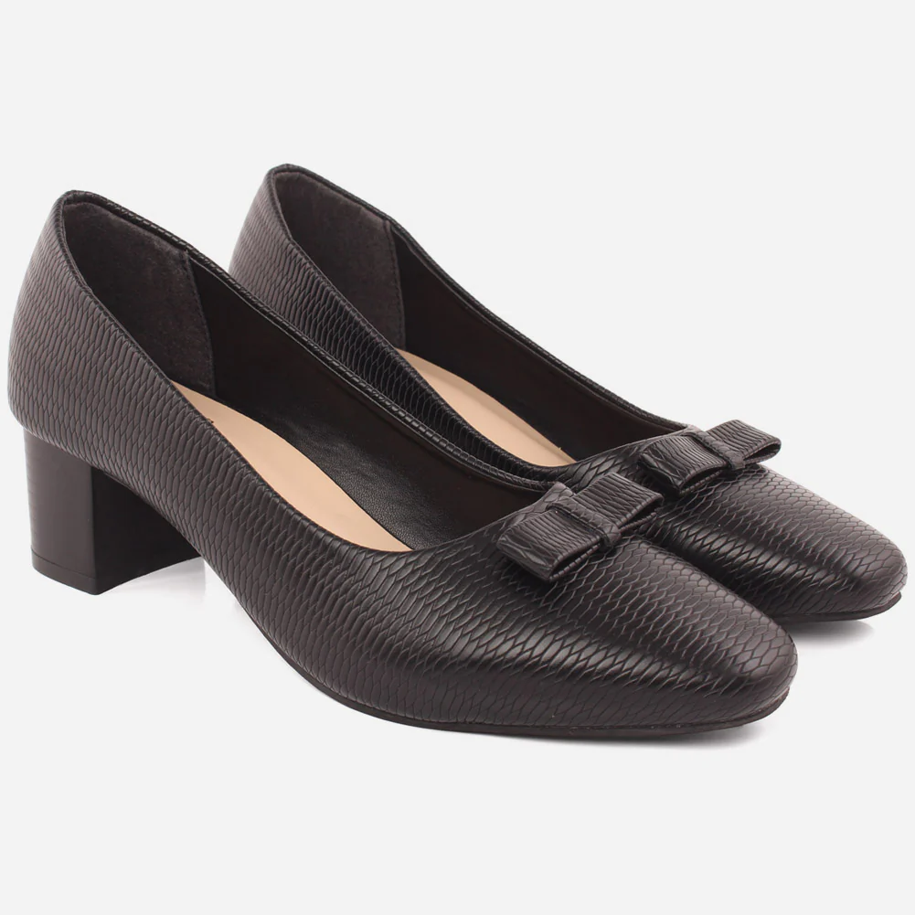 Women "Maureen" Block Heel Court Shoes - Image 2