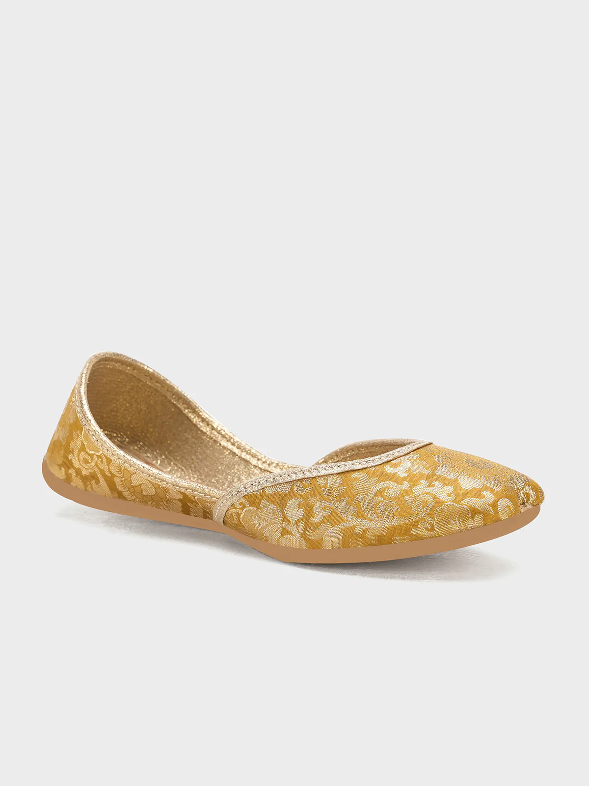 Women "MEERJAH" Soft Flexible Jamawar Khussa - Image 2