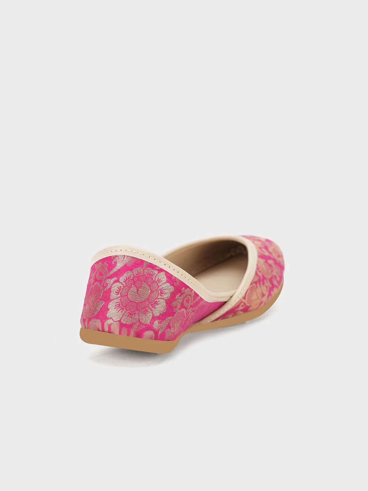 Women "MEERJAH" Soft Flexible Jamawar Khussa - Image 5