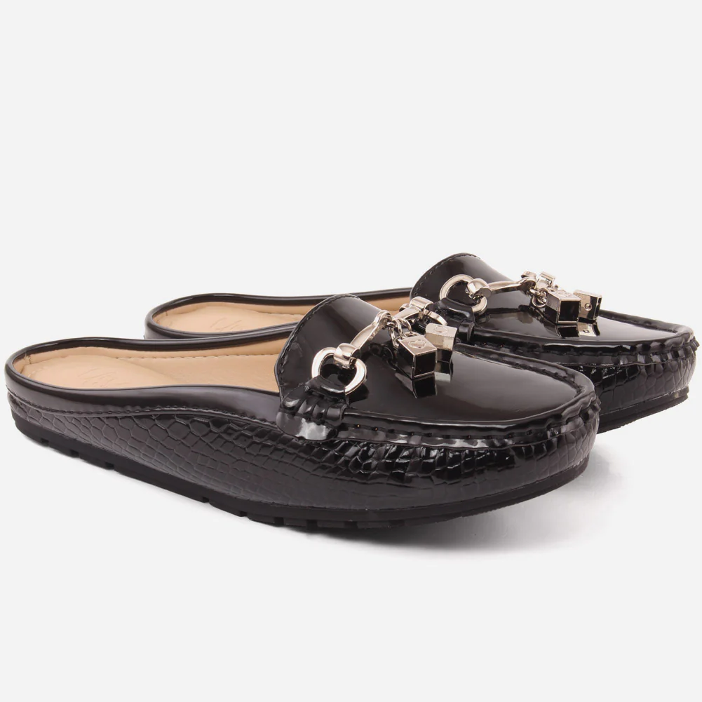 Women "MERVAT" Classic Back Less Mocassins - Image 2