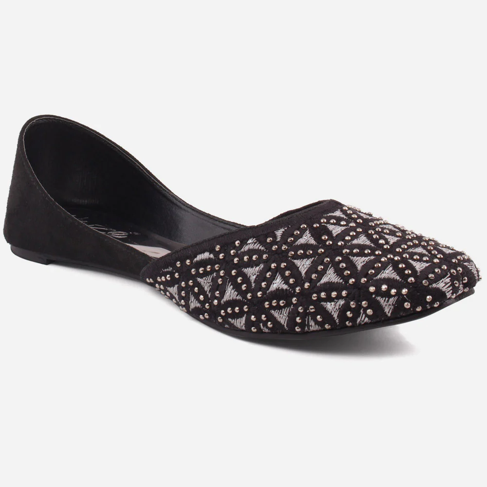 Women "MIA" Handmade Indian Embroidered Khussa