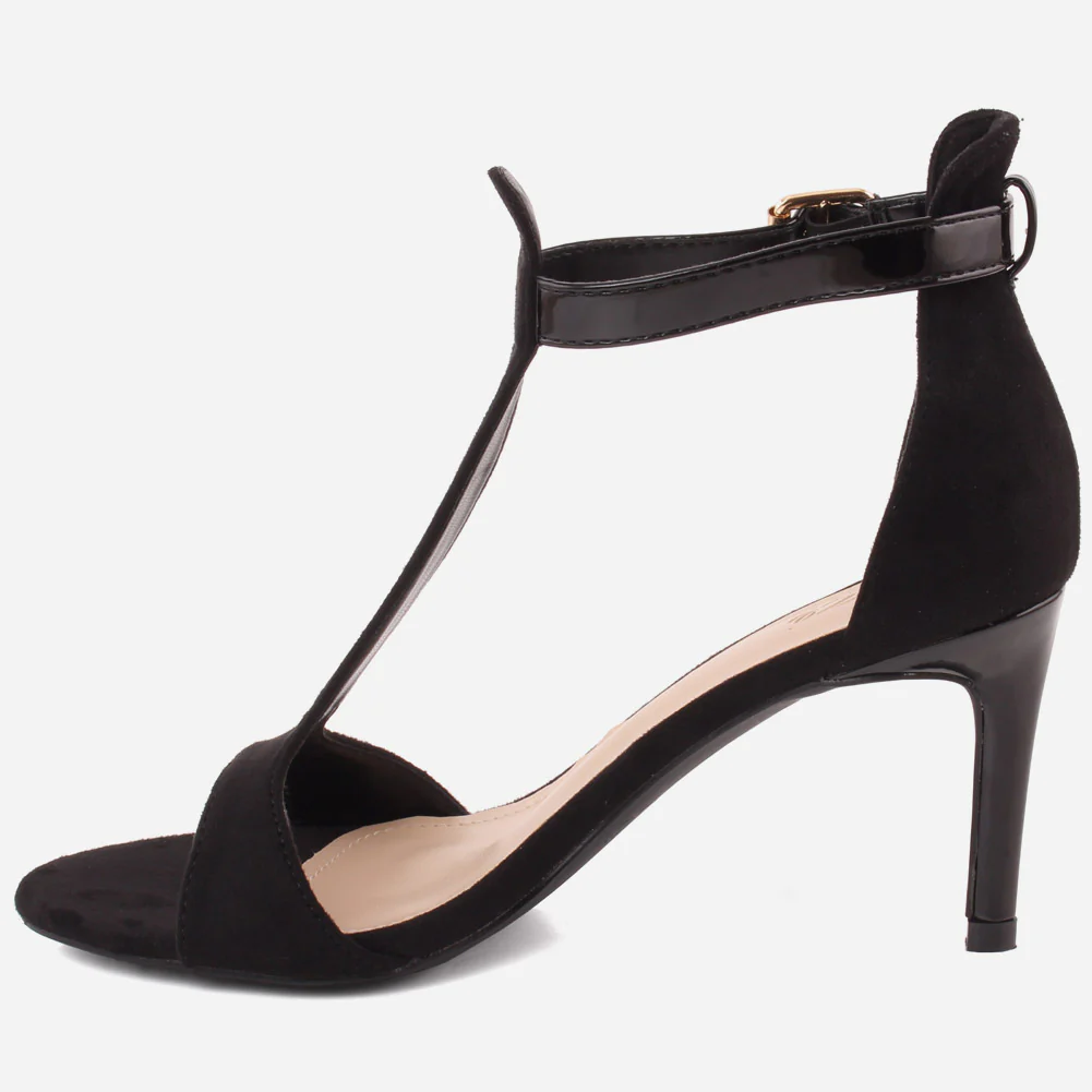 Women "ESTELA" T-Strap Open Toe Stiletto Heel Sandals - Image 3