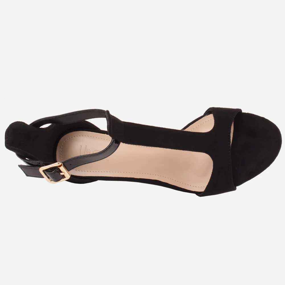 Women "ESTELA" T-Strap Open Toe Stiletto Heel Sandals - Image 4