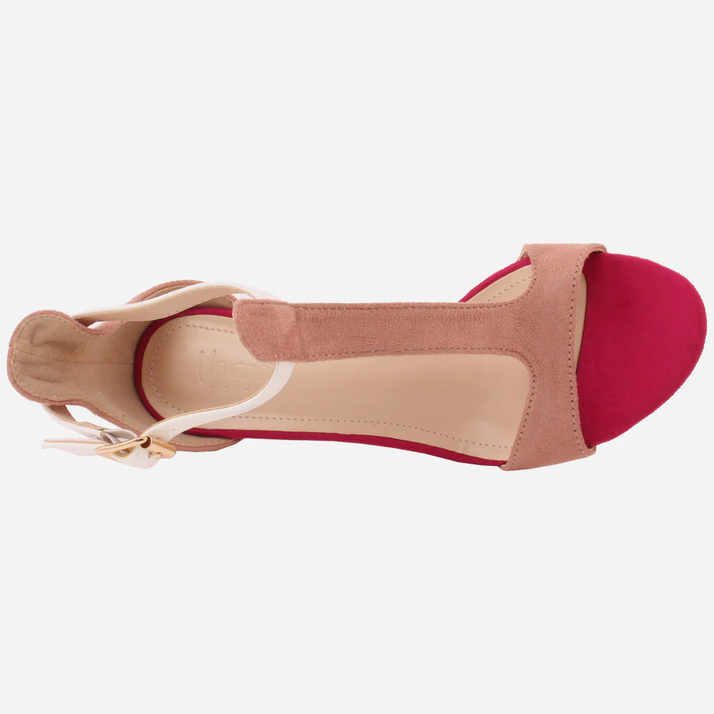Women "ESTELA" T-Strap Open Toe Stiletto Heel Sandals - Image 4