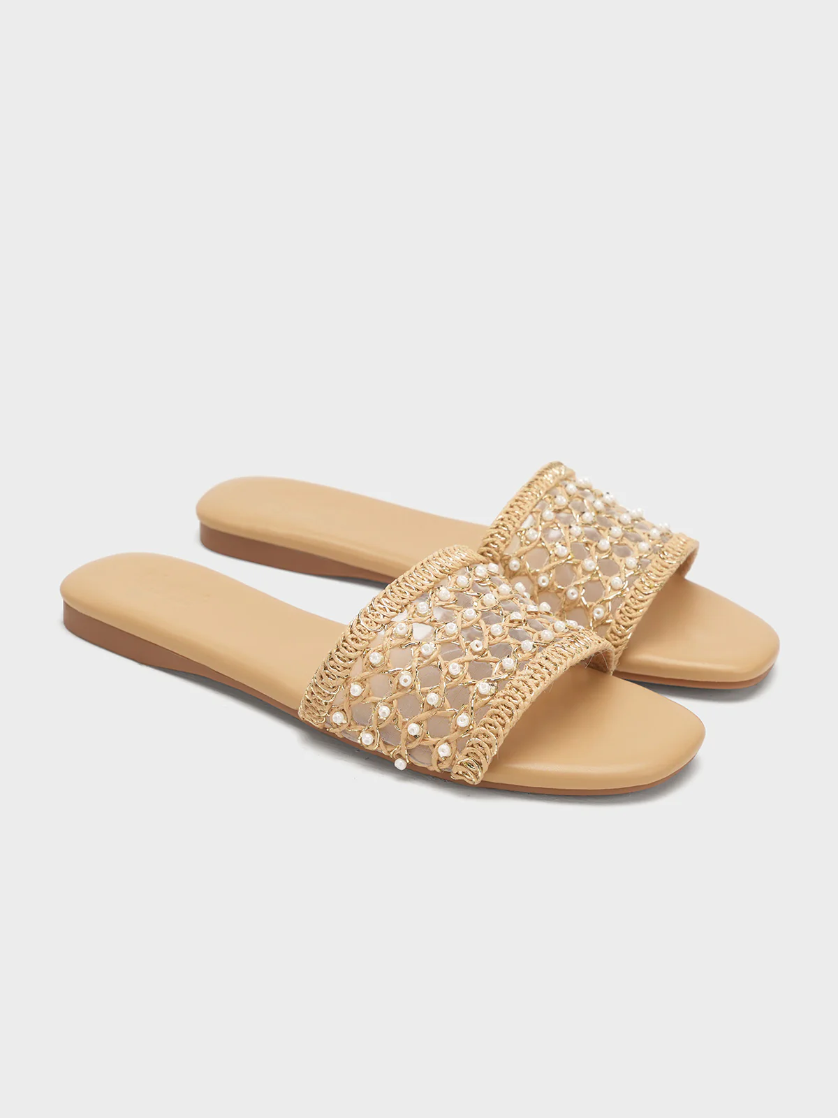 Women "MILBES" Delicate Fabric Slippers - Image 2