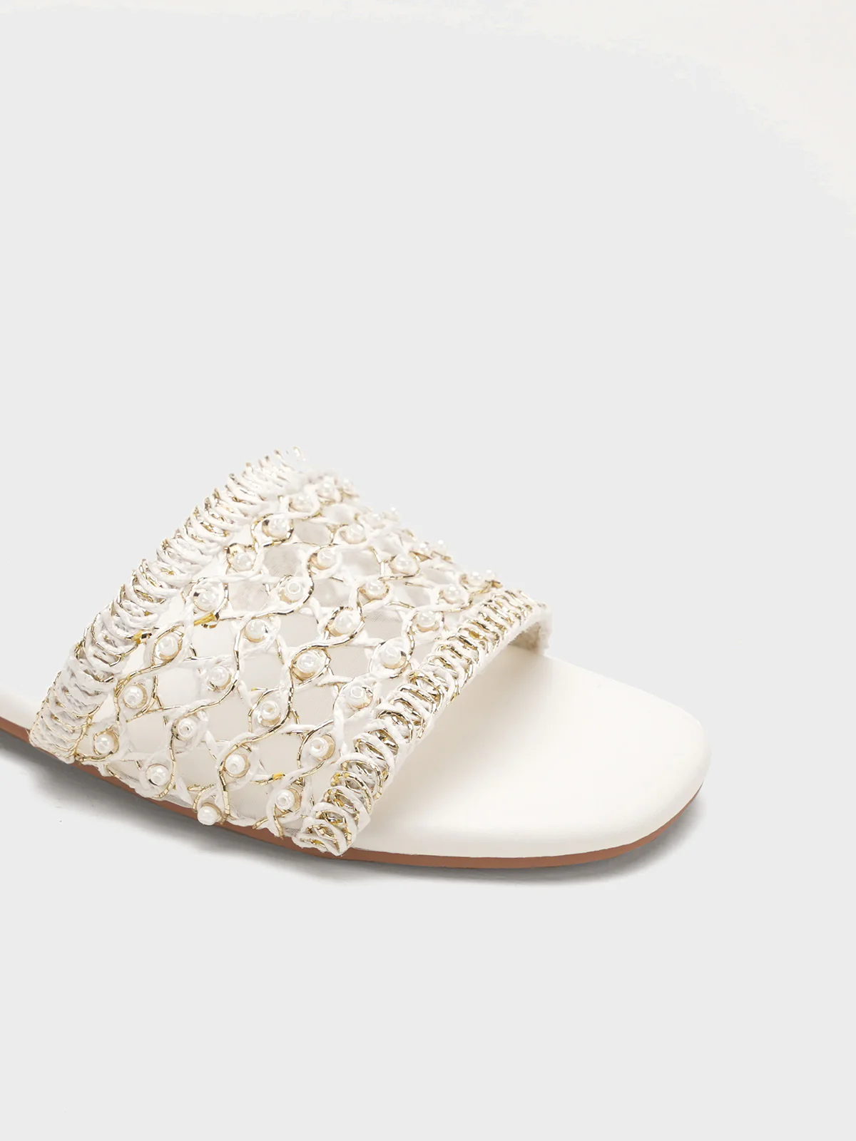 Women "MILBES" Delicate Fabric Slippers - Image 3