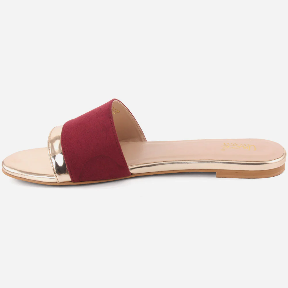 Women "MORAN" Glitter Mat Finish Slip On Slippers - Image 3