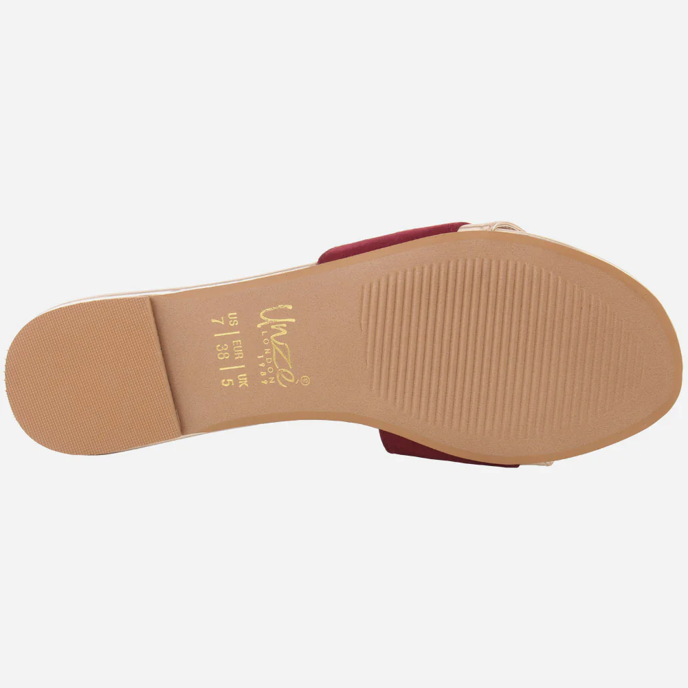 Women "MORAN" Glitter Mat Finish Slip On Slippers - Image 5