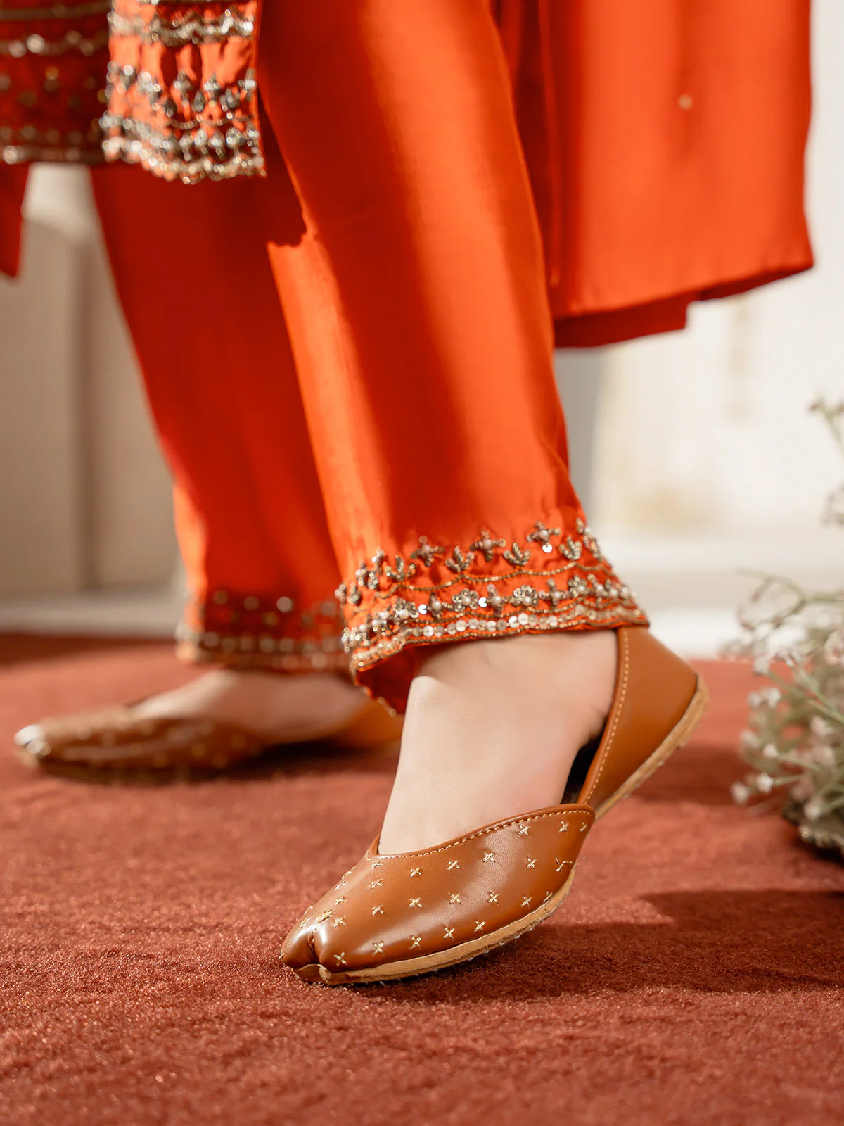 Women "MUZAAD" Traditional Handcrafted Khussa - Image 9