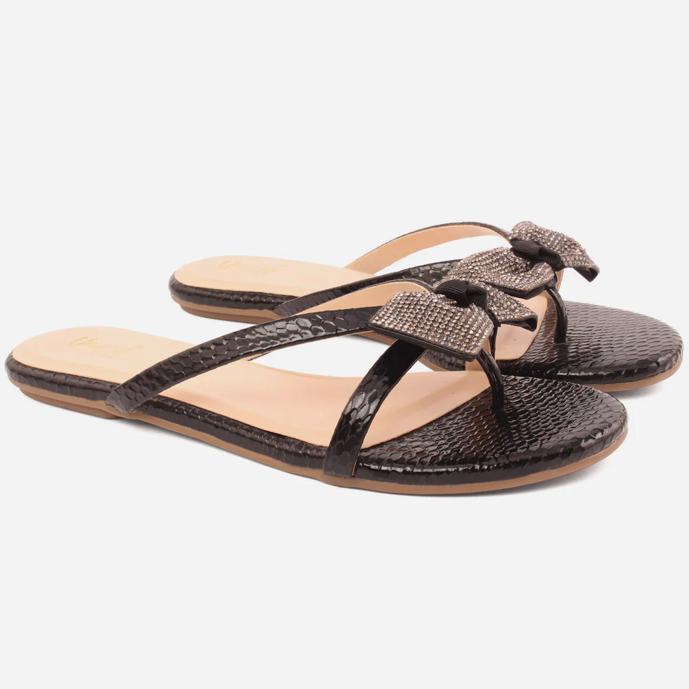 Women "Najwa" Flat Evening Slipers - Image 2
