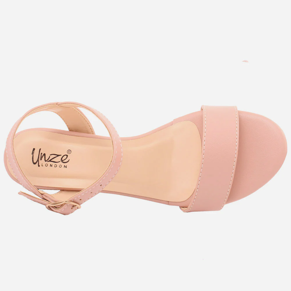 WOMEN "NANA" MATT BUCKLE WEDGE SANDALS - Image 4
