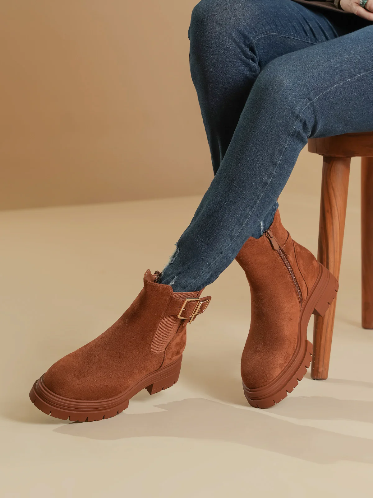 Women "NARELLE" Trendy Ankle Boots - Image 3