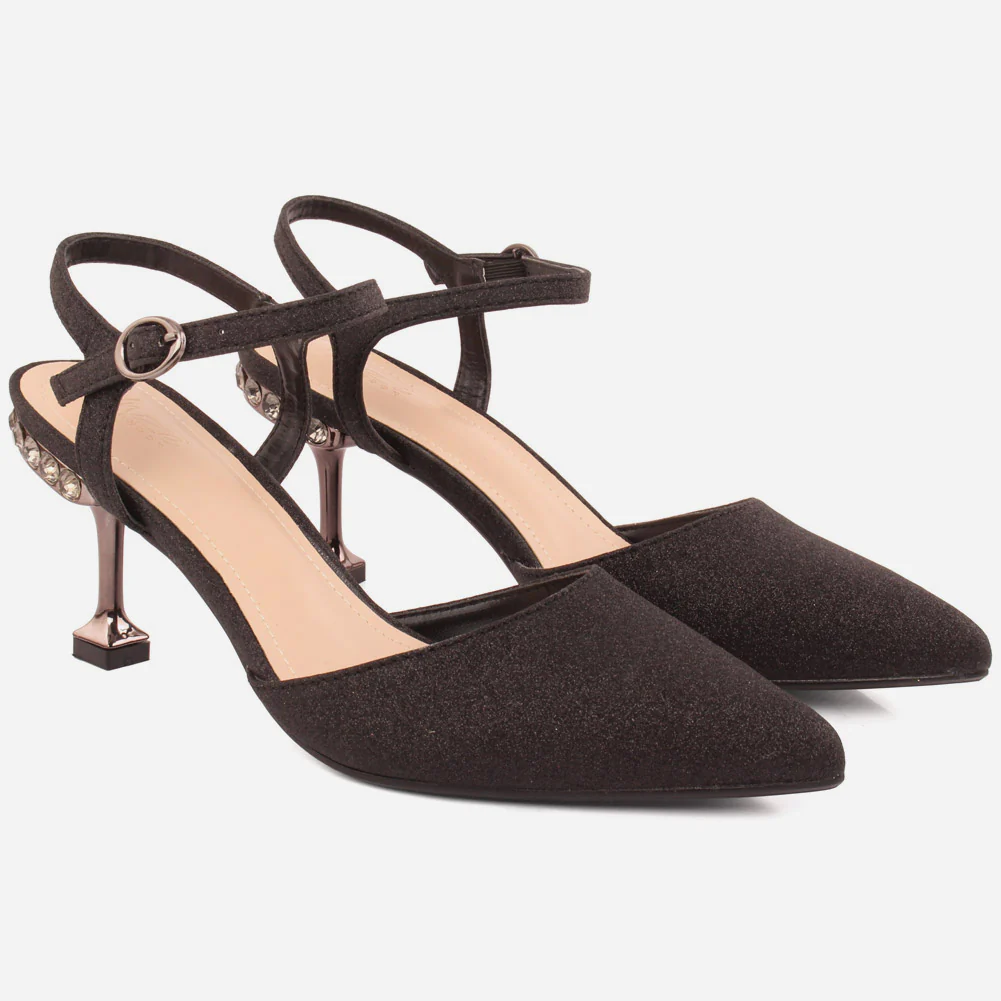 Women "Naya" matt glossy ankle strap sandals - Image 2