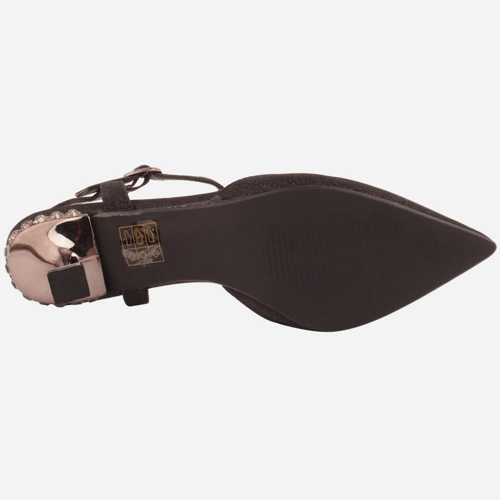 Women "Naya" matt glossy ankle strap sandals - Image 5