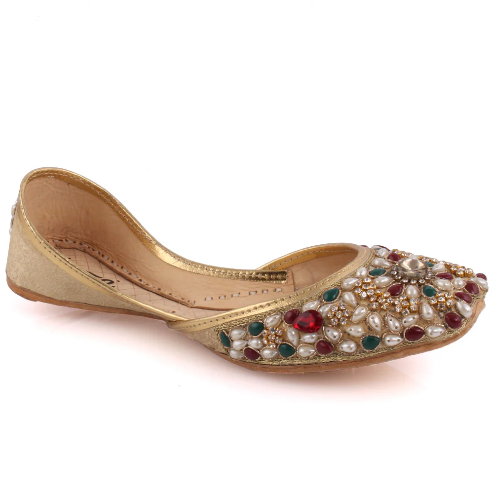 Women ‘Opal’ Gemstone Khussa Slippers